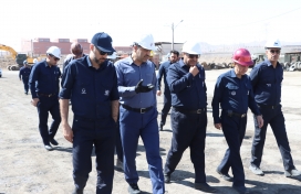 مدیر عامل محترم هلدینگ میدکو به همراه مدیر عامل محترم شرکت از جبهه های فعال اجرایی شرکت سمنگان ترابر ایرانیان در سیرجان بازدید به عمل اوردند.